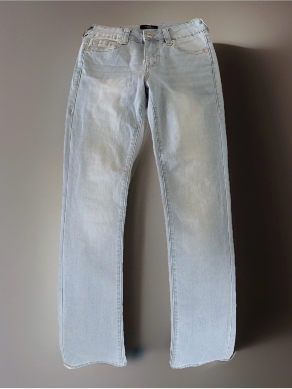 True Religion Billie Women’s Straight Leg Jeans New w/ Tags, Size 26 Light  Wash